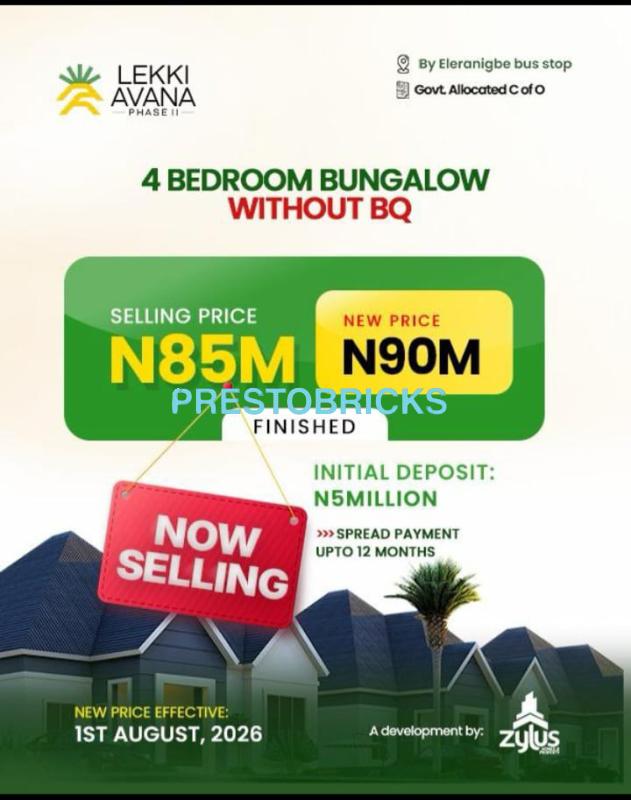 4 BEDROOM BUNGALOW  WITHOUT BQ
